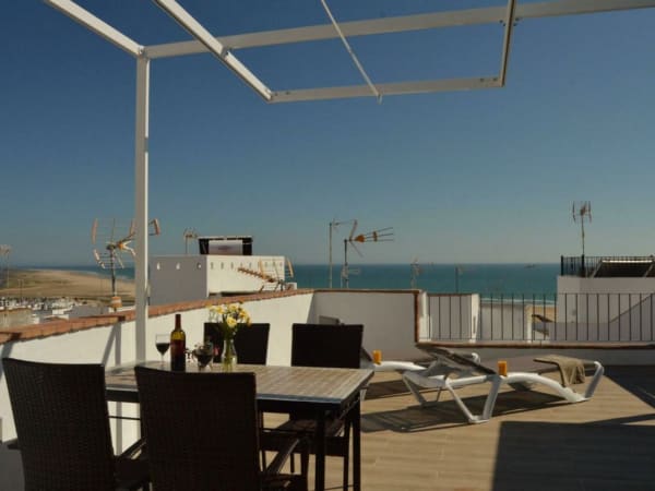 Modern Town House With Sea View, Large Roof Terrace With Shower Wlan Klima